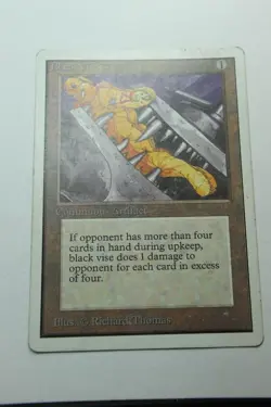 MTG Black Vise x1- -Unlimited Edition-Mod/Hvy Play - Image 1