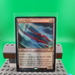 Lizard Blades *FOIL* *PROMO* Kamigawa Neon Dynasty Magic The Gathering - Image 1