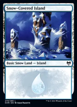 Snow-Covered Island (KHM 279) Near Mint Foil - MTG single - Image 1