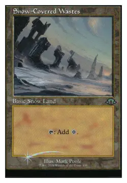 Snow-Covered Wastes (retro frame) (foil) Modern Horizons 3 MTG - NM+ MR - Image 1