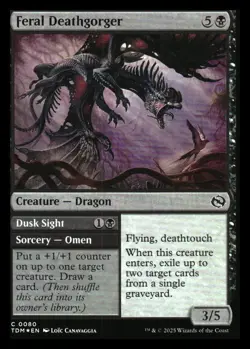 Feral Deathgorger FOIL Tarkir: Dragonstorm MTG NM - Image 1
