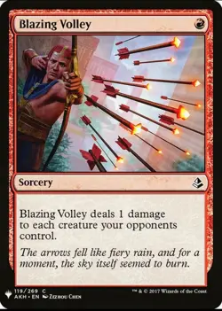 X 1 Blazing Volley NM 119 Mystery Booster MTG Magic The Gathering - Image 1