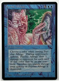 Psychic Allergy, The Dark, Magic the Gathering, MTG, LP/NM - Image 1