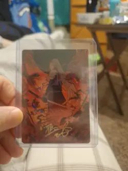 MtG Final Fantasy Nibelheim Aflame - Art Series 35/53 Gold Signature Stamped - Image 1