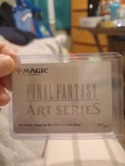 MtG Final Fantasy Nibelheim Aflame - Art Series 35/53 Gold Signature Stamped - Image 2