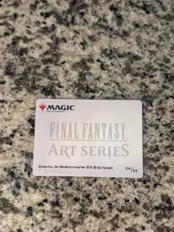 Magic: The Gathering FF Art Series Hydaelyn, The Mothercrystal Gold Stamp 34/53 - Image 2