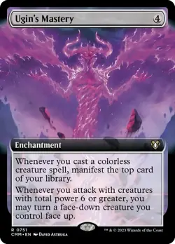Near Mint x 1 Ugin's Mastery - Foil - Extended Art Commander Masters Variants - Image 1