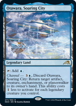 MTG Otawara, Soaring City - Foil, NM-Mint, English Kamigawa: Neon Dynasty - Image 1