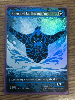 Aang, Swift Savior Aang and La, Ocean's Fury (Neon Ink Foil) #359 - Image 2