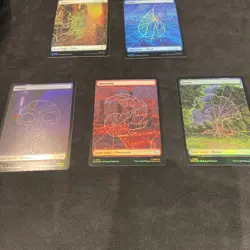 Marvel's Spider-Man Full Art Basic Land (FOIL) Set MTG SPM MTG #189-193 - Image 2