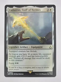 MTG Assassin's Creed Caduceus, Staff of Hermes 0002 Foil Near Mint - Image 1