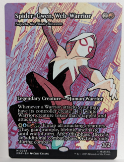 Spider-Gwen, Web-Warrior (0024) Showcase, Spider-Man MAR, Magic MtG, Regular NM! - Image 1