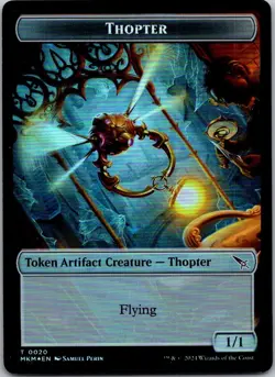 Magic the Gathering Foil Ooze / Thopter Token 1/1 Murders at Karlov Manor MTG - Image 2