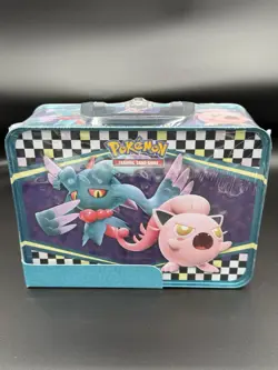 NEW-Pokemon TCG TYRANITAR & IRON VALIANT Collector Chest Tin Lunch Box. - Image 3