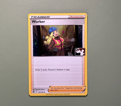 1 Swirl ?? Cosmo Holo Worker 167/195 Holo Pokemon Play! Prize Pack Series 4 LP - Image 2