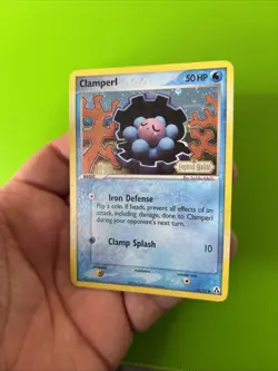 Clamperl 51/92 EX Legend Maker Reverse Holo Stamped Pokemon Card MP - Image 3