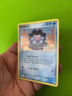 Clamperl 51/92 EX Legend Maker Reverse Holo Stamped Pokemon Card MP - Image 4