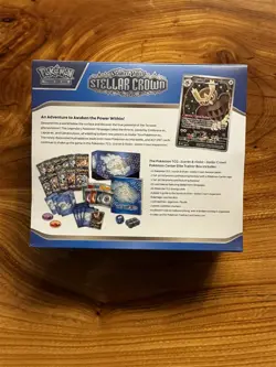 POKEMON CENTER TCG SCARLET & VIOLET STELLAR CROWN ETB ELITE TRAINER BOX SEALED - Image 2