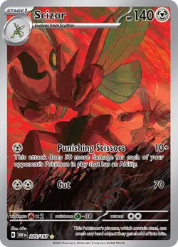 Scizor 205/197 SV03: Obsidian Flames Holo for sale online - Image 3
