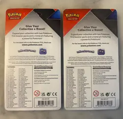 Lot of 2 Pokemon Evolving Skies & Chilling Reign 2 Pack Blisters & Pins SEALED - Image 2
