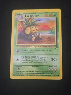 Exeggutor 039/130 Base Set 2 Regular WOTC Vintage Pokemon TCG Lightly Played - Image 1