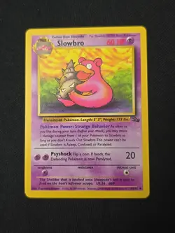 Slowbro 43/62 Fossil Regular WOTC Vintage Pokemon TCG Lightly Played - Image 1