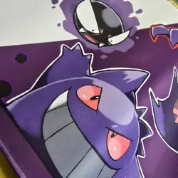 Gengar Gastly - Pokemon STITCHED Playmat Game Mousepad CUSTOM Play Mat TCG - Image 2