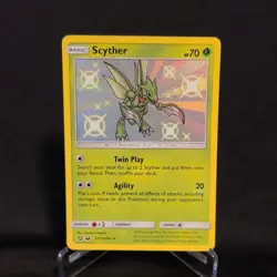 Pokemon Scyther TCG SV1/SV94 SM Hidden Fates Shiny Holo Rare - Image 1