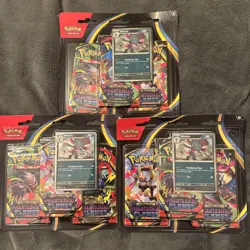 Pokemon TCG Mega Evolution Phantasmal Flames 3 Booster Blister Pack x3 Sealed 🔥 - Image 1