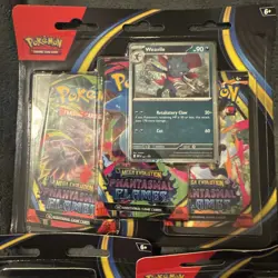 Pokemon TCG Mega Evolution Phantasmal Flames 3 Booster Blister Pack x3 Sealed 🔥 - Image 4