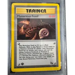 1999 Pokemon Fossil Mysterious Fossil 1st Edition PSA 9 #62 Cert 3763 - Image 2