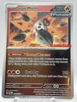 Pokemon Iron Moth 028/182 Paradox Rift GameStop Promo SEALED - Image 1