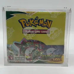 Pokemon TCG Sword & Shield Evolving Skies Booster Box SEALED With Acrylic Case - Image 1