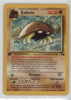 Kabuto German 1st Ed. Pokemon Fossil #50 1999 - Image 1