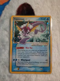 Pokemon TCG Vaporeon Gold Star 102/108 Power Keepers Holo ULTRA RARE - Image 1