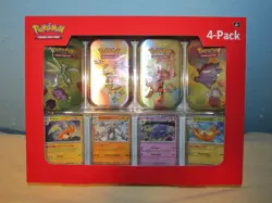 Pokemon Scarlet & Violet 4-Pack Mini Tin Box - Image 1