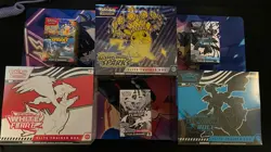 Pokemon Surging Sparks, White Flare, & Black Bolt Bundle; ETB + Booster Bundle! - Image 1