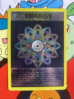 2002 Pokemon Rainbow Energy (WotC 2002 Energize League Promo) Reverse Holo LP/NM - Image 1