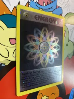 2002 Pokemon Rainbow Energy (WotC 2002 Energize League Promo) Reverse Holo LP/NM - Image 2