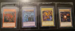 Yugioh Egyptian God Card Set Slifer Obelisk Ra Set - Image 1