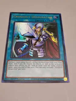 Yugioh Crossout Designator RA02-EN063 Ultra Rare 1st Ed Near Mint - Image 1