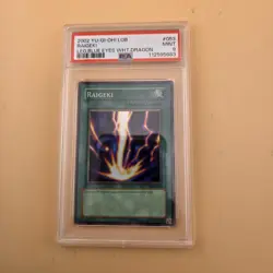 Yu-Gi-Oh! - 2002 Raigeki LOB-053 - PSA 9 - Mint - Image 1