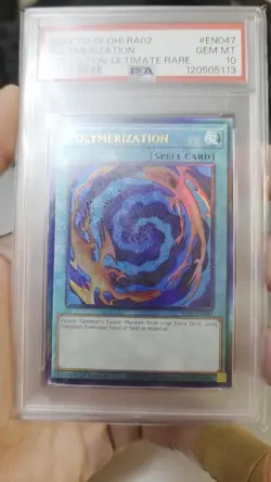 Yu-Gi-Oh! Prismatic Ultimate Rare 1st Edition Polymerization RA02-EN047 PSA 10 - Image 2