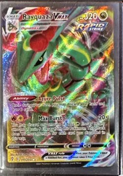 1x Rayquaza VMAX 111/203 ULTRA RARE Evolving Skies Pokemon TCG Card LP - Image 1
