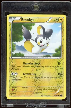 2011 Pokemon TCG Emerging Powers Emolga Reverse Holo Card #32/98 - Image 1
