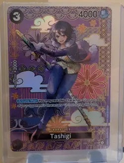 One Piece TCG Card - ST06-006 Tashigi Two Legend Rare Parallel Foil Alt Art Nm - Image 4