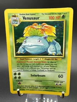 Pokemon TCG Venusaur Base Set Holo Unlimited Rare Card 15/102 - Image 1