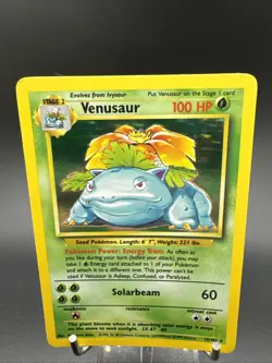 Pokemon TCG Venusaur Base Set Holo Unlimited Rare Card 15/102 - Image 2