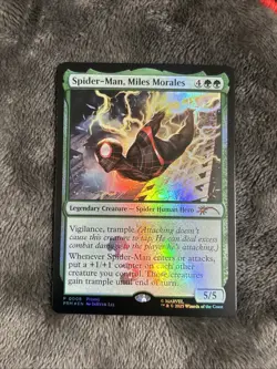 MTG Spider-Man, Miles Morales Foil 0008 Promo Card - Image 1