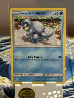 Alolan Sandshrew Pokemon Card Holo 4/12 Mcdonalds Promo 2019 - Image 1